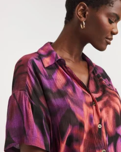 Crinkle Short Sleeve Resort Shirt