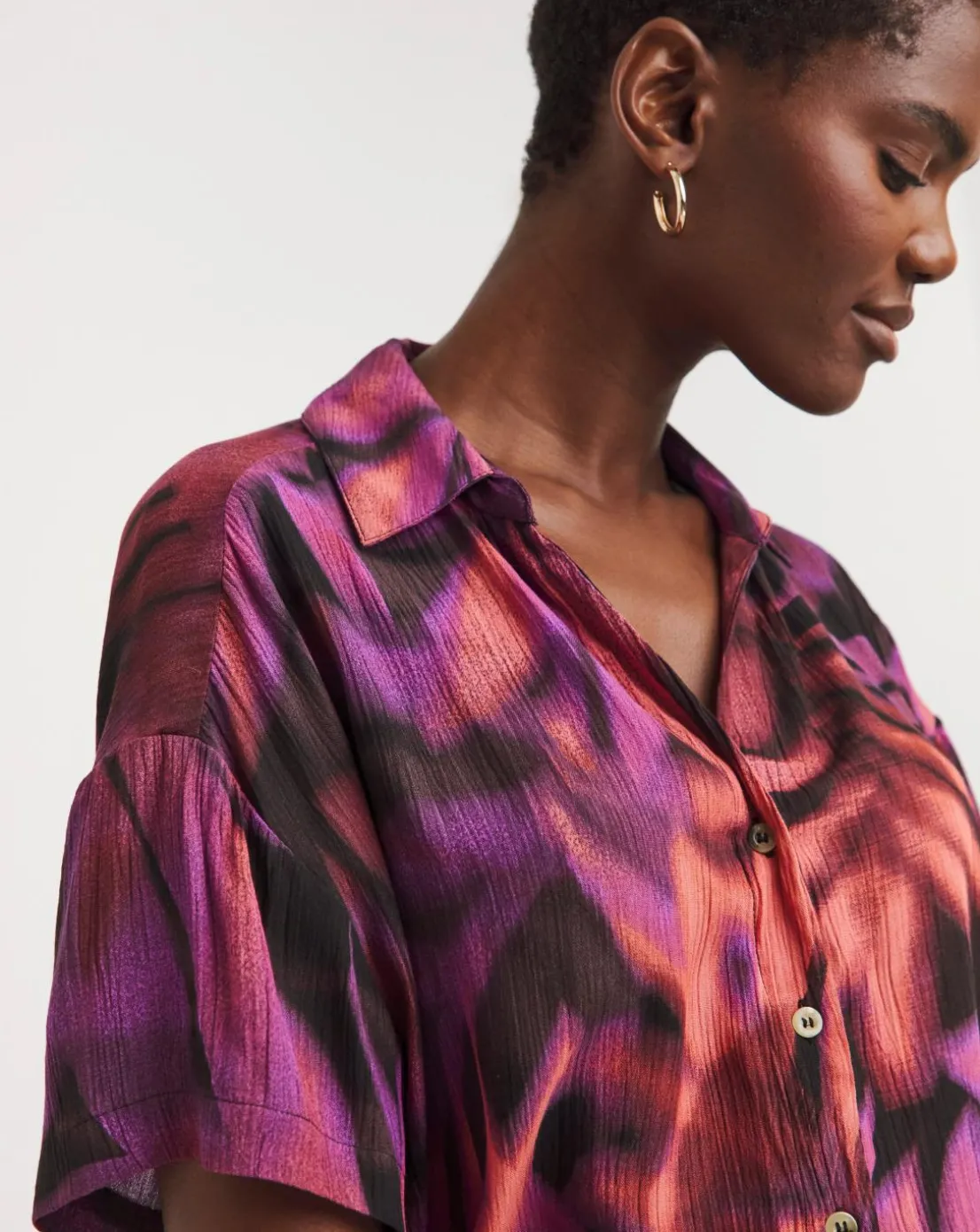 Crinkle Short Sleeve Resort Shirt