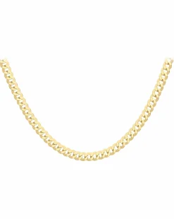 9CT Yellow Gold Flat Curb Chain