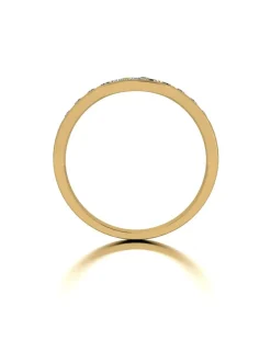 9ct Gold 11 Stone Moissanite Shaped Eternity Ring