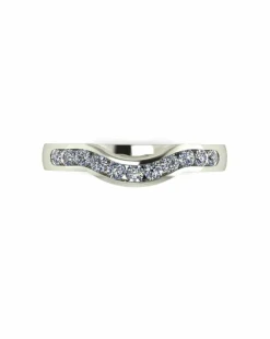 9ct Gold 11 Stone Moissanite Shaped Eternity Ring