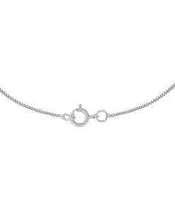 9ct Gold CZ Linked-Rings Pendant & Chain