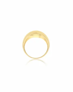 9ct Gold Diamond Cut Dome Ring