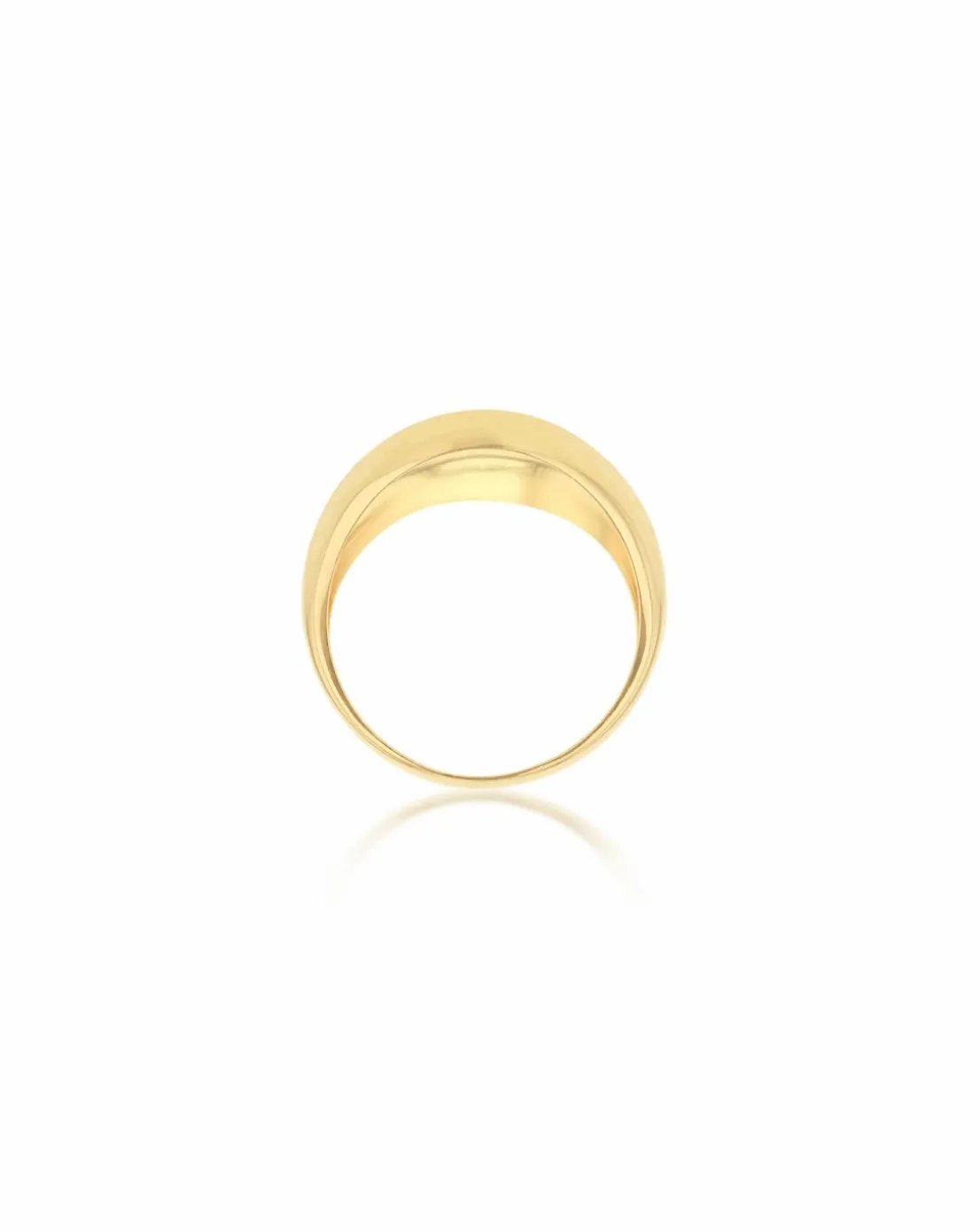9ct Gold Diamond Cut Dome Ring