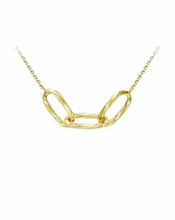 9ct Gold Diamond Cut Ovals Necklace