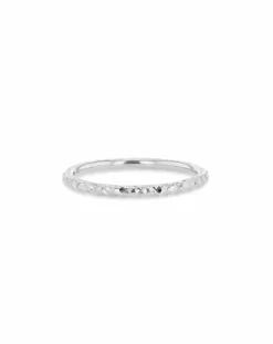 9ct Gold Diamond Cut Slim Band Ring