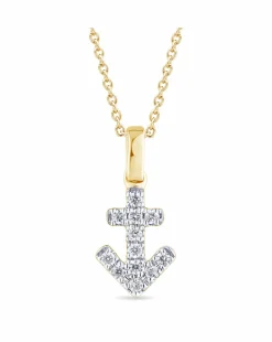 9ct Gold Diamond Sagittarius Pendant on 18 inch chain