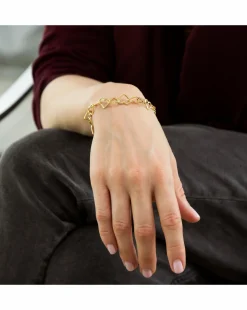 9ct Gold Heart-Link Belcher Bracelet