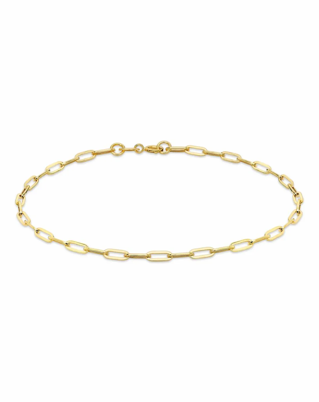 9ct Gold Paper Chain Bracelet