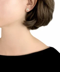 9ct Gold Ribbed Knot Stud Earrings