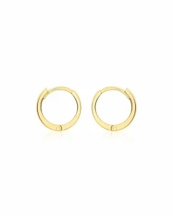 9ct Gold Tube Huggy Hoop Creole Earrings