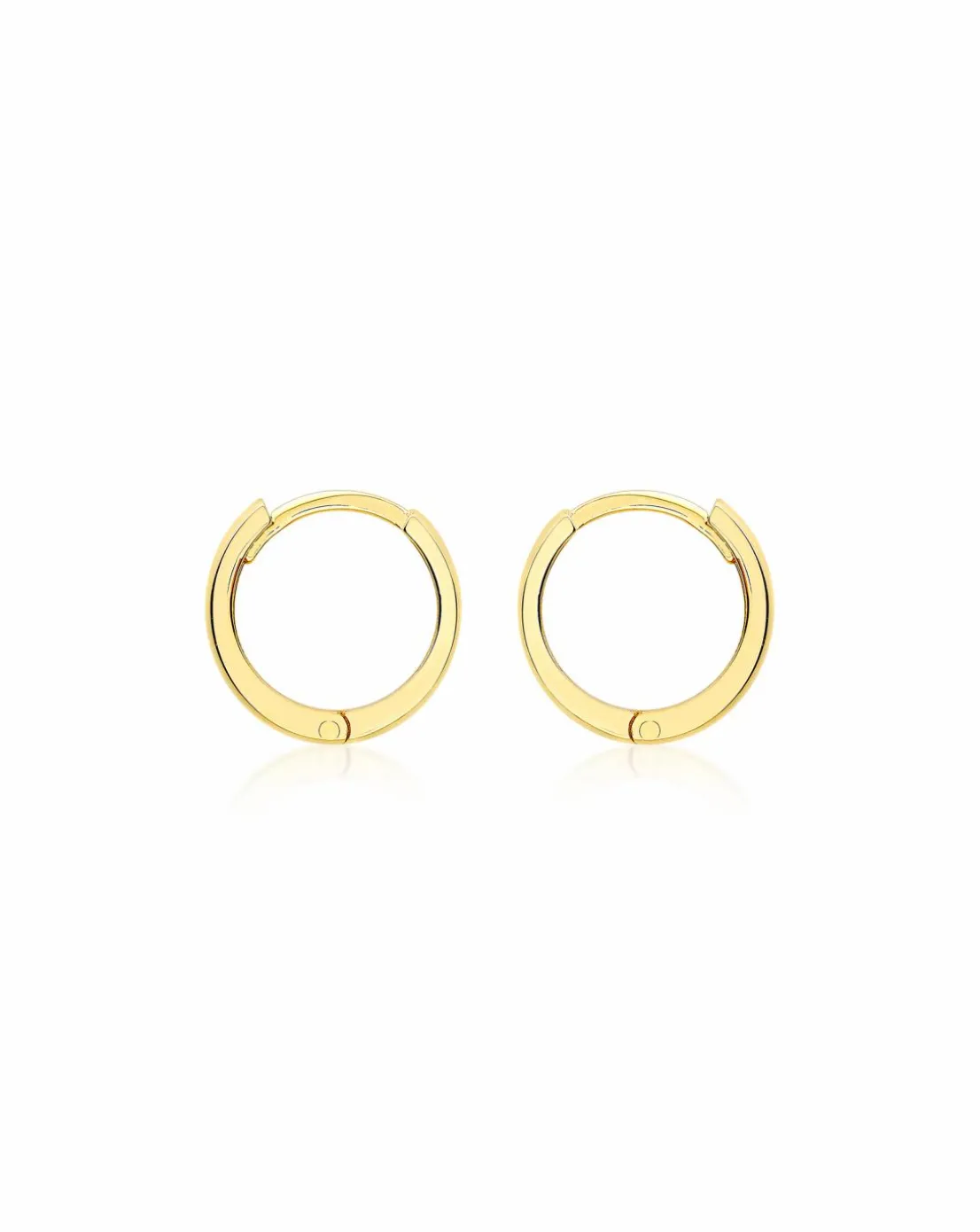 9ct Gold Tube Huggy Hoop Creole Earrings