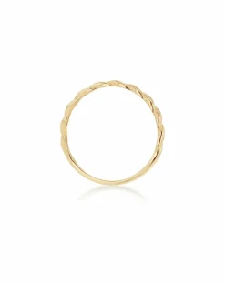 9ct Gold Twist Band Stack Ring