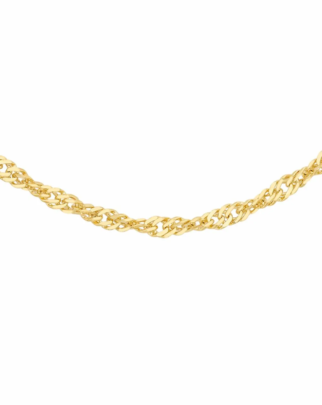 9Ct Gold Twist Curb Chain