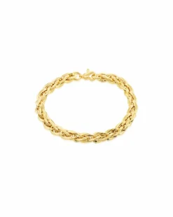 9Ct Yellow Gold Woven Link Bracelet