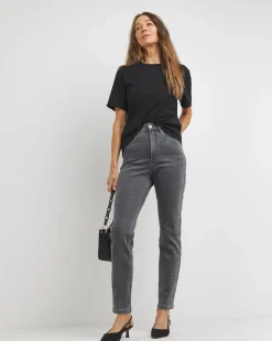 Diamante Grey Slim Leg Jeans