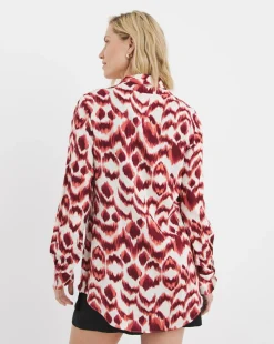 Dipped Back Long Sleeve Shirt