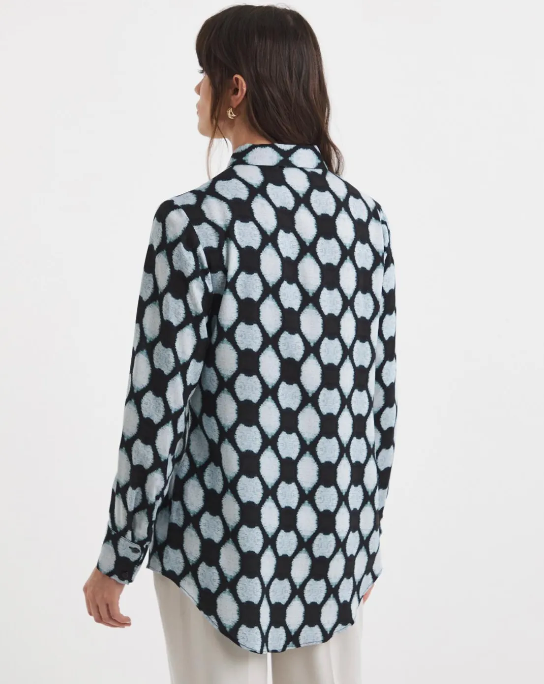 Dipped Back Long Sleeve Shirt