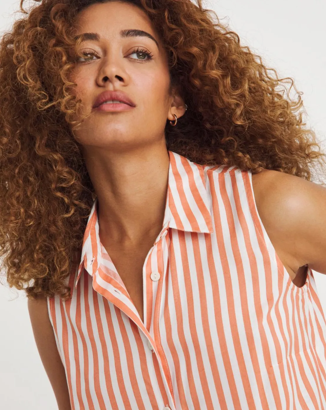 Dipped Back Sleeveless Shirt