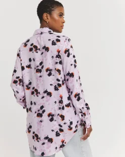 Dipped Back Viscose Shirt