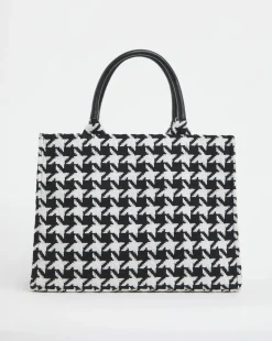 Dogtooth Canvas Tote Bag