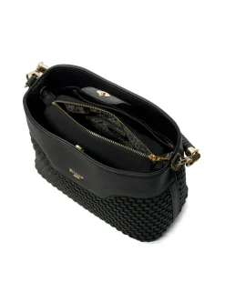 Dune Woven Top Handle Shoulder Bag