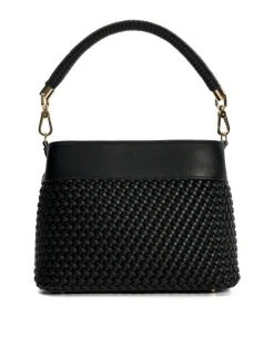 Dune Woven Top Handle Shoulder Bag