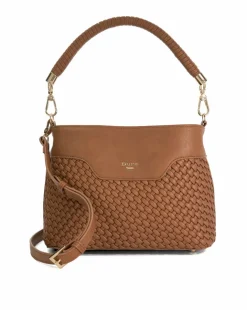 Dune Woven Top Handle Shoulder Bag