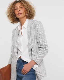 Easy Double Breasted Boucle Blazer