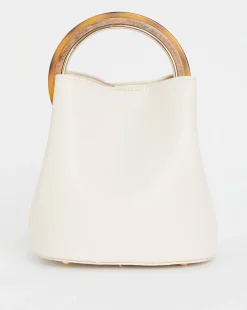 Ecru Ring Detail Grab Bag