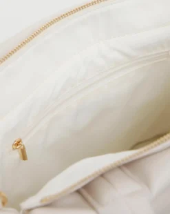 Ecru Soft Volume Padded Tote Bag