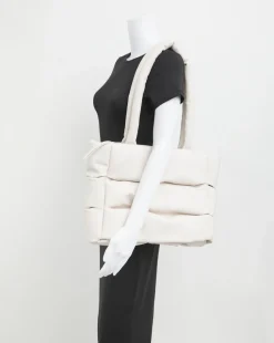 Ecru Soft Volume Padded Tote Bag