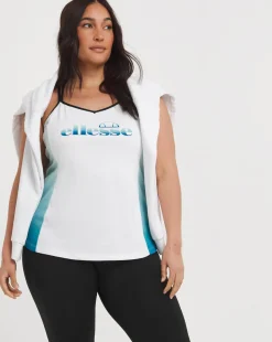 ellesse Palla Vest Ombre Logo Print T-Shirt