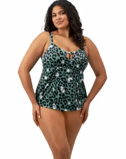 Elomi Jungle Bay Non Wired Moulded Cup Tankini Top Olive