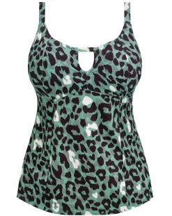 Elomi Jungle Bay Non Wired Moulded Cup Tankini Top Olive