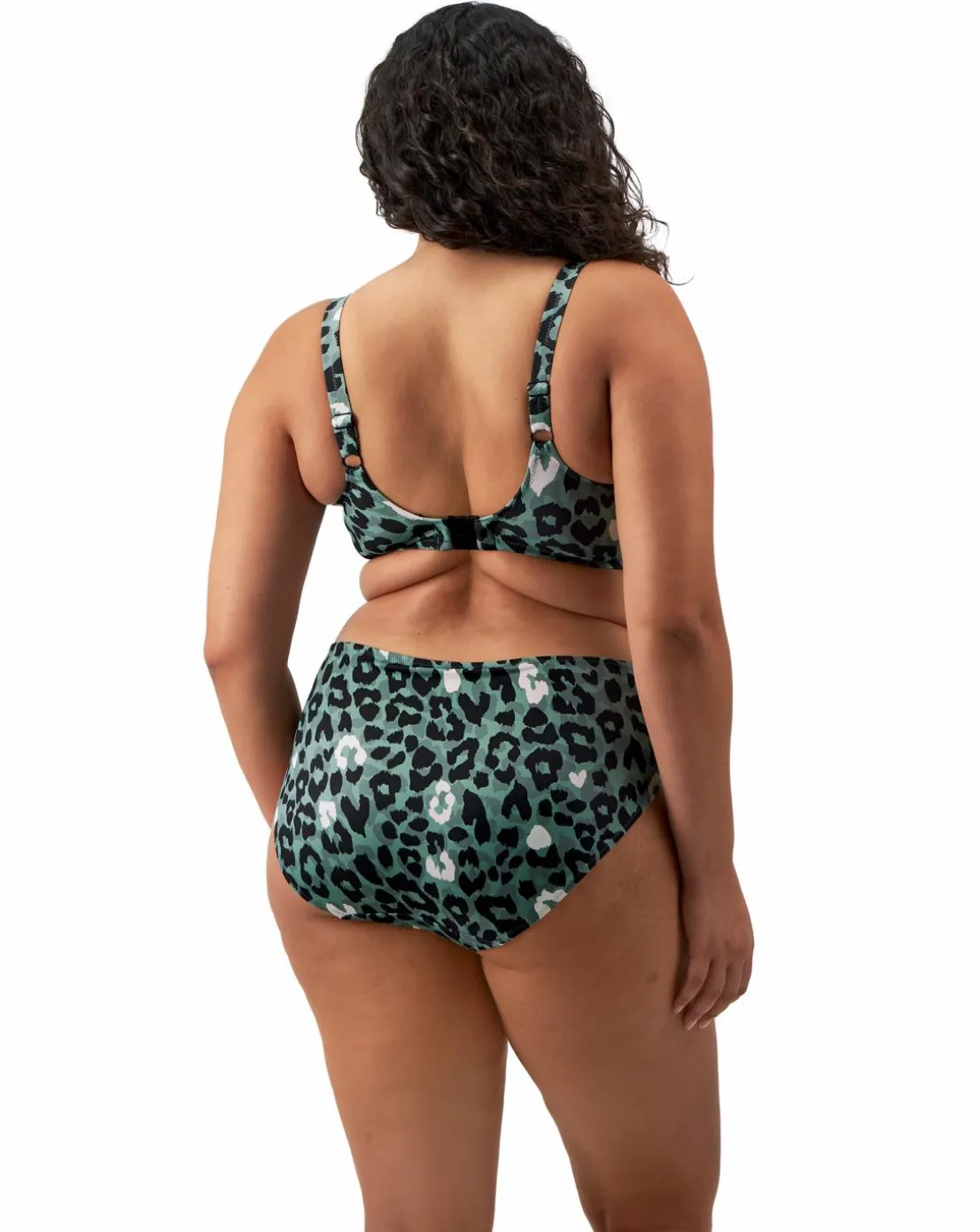 Elomi Jungle Bay Plunge Wired Bikini Top Olive