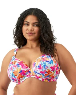 Elomi Savaneta Plunge Wired Bikini Top White