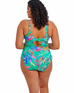 Elomi Toyama Tides Non Wired Adjustable Leg Swimsuit Jade
