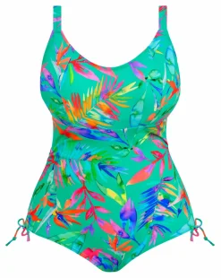 Elomi Toyama Tides Non Wired Adjustable Leg Swimsuit Jade