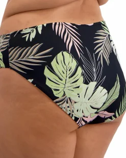 Elomi Tropical Retreat Mid Rise Bikini Brief Black