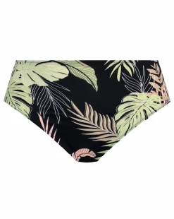 Elomi Tropical Retreat Mid Rise Bikini Brief Black