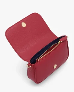 Emporio Armani Burgundy Cross-Body Bag