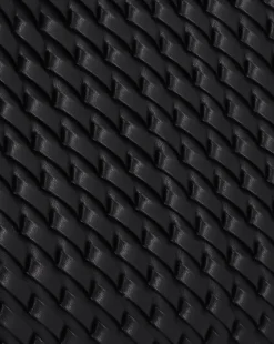 Emporio Armani Interwoven Black Shopper Bag With Pouch