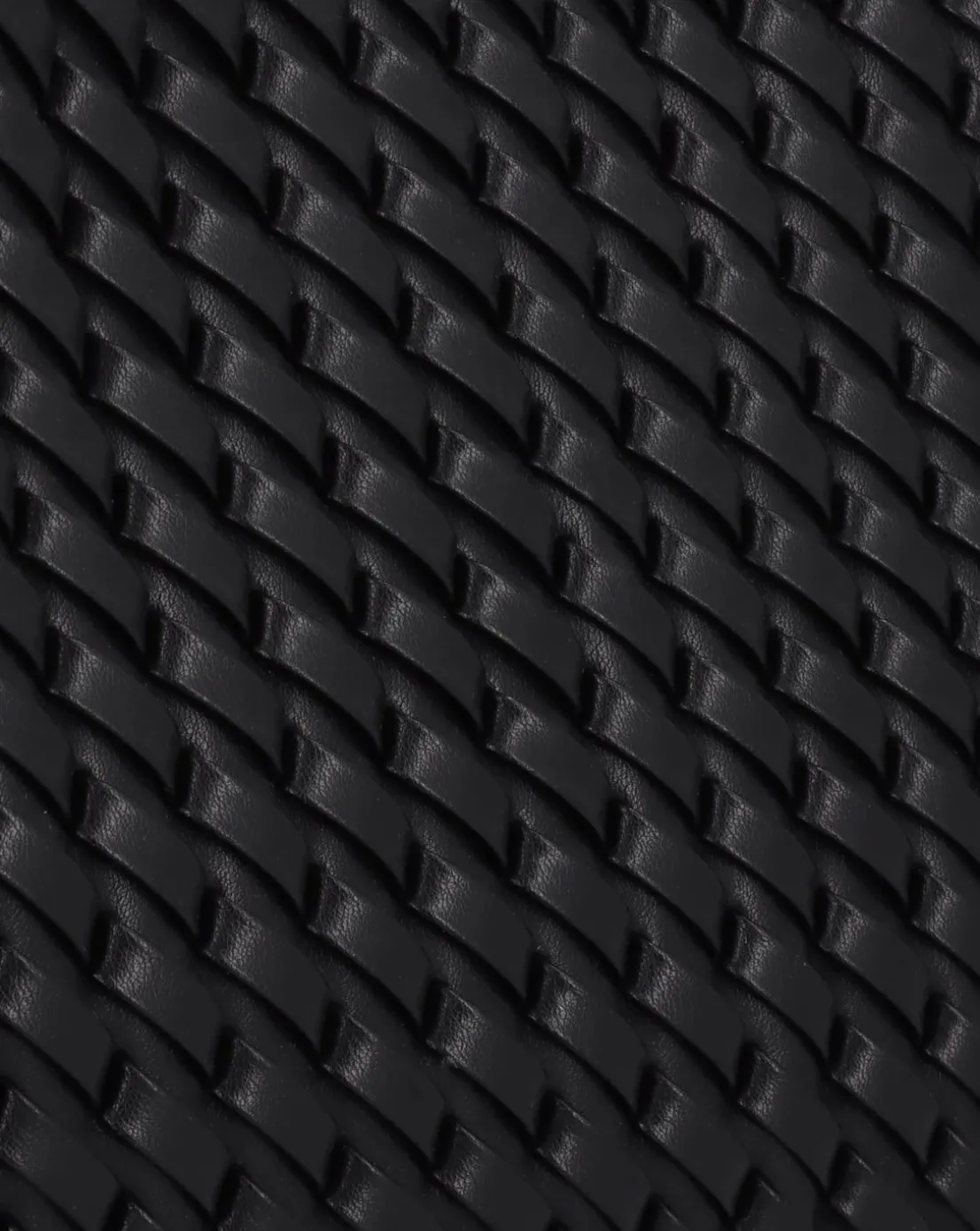 Emporio Armani Interwoven Black Shopper Bag With Pouch