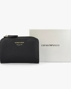 Emporio Armani Myea Black Bi-Fold Coin Purse