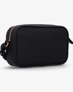 Emporio Armani Piped Black & Silver Camera Bag