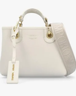 Emporio Armani X Small Cream Cross-Body Shopper Bag