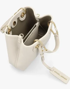 Emporio Armani X Small Cream Cross-Body Shopper Bag
