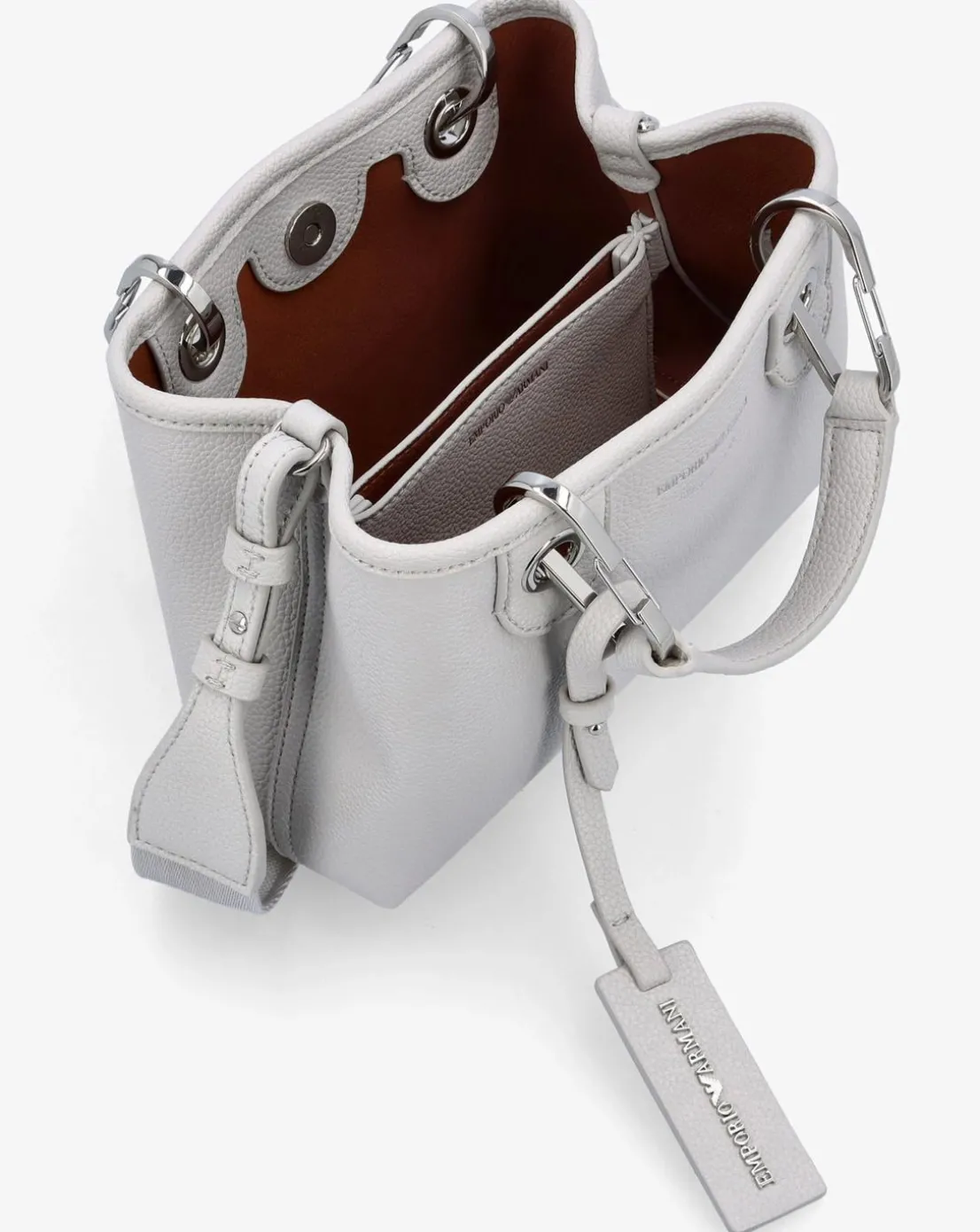 Emporio Armani X Small Grey Cross-Body Shopper Bag