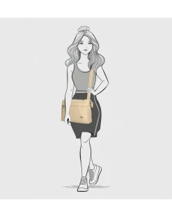 Enrico Benetti Suzie Single Handle Crinkle Nylon Shoulderbag